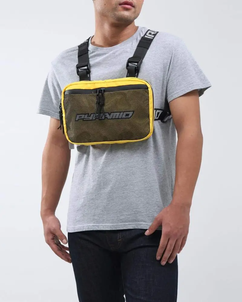 Custom Men Women Fashion Chest Bag Streetwear Functional Tactical Hip Hop Vest Bag Multipurpose