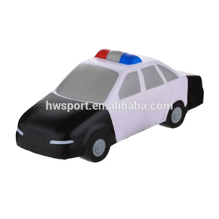 Promotional PU foam squeeze anti stress school bus with advertising logo printed cheap car shaped toys for kids games