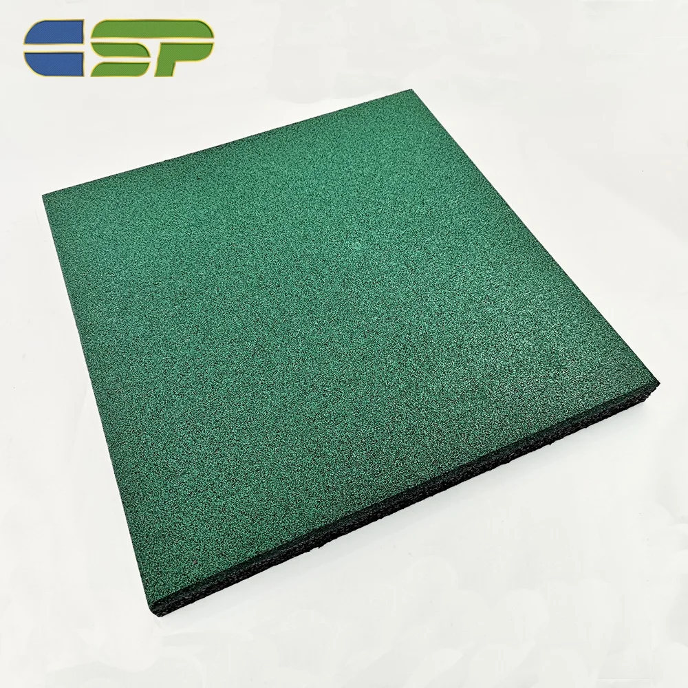 Уличный резиновый настил зеленого цвета 20 мм