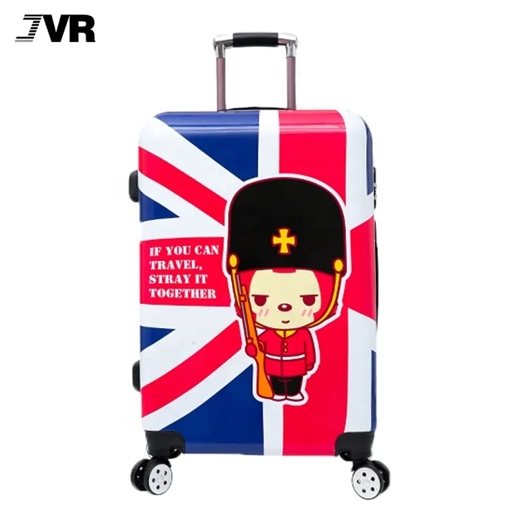 High Quality Abs printed  Suit Cases Suit Cases Trolley Kids / Children Travel  Suitcase  Luggage Sets 2 Piece