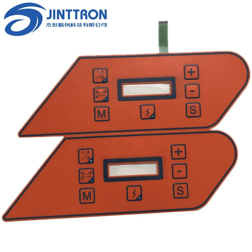 Custom Dustproof Waterproof Gasket PET PC PVC Membrane switch Matrix Tactile Built-in button LED  Keyboard China Suppliers