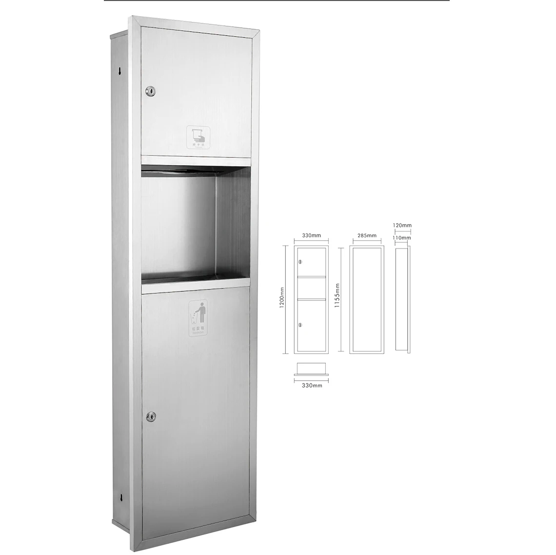 HomeTech оптовая продажа диспенсер для бумажных полотенец и настенная розетка отходов