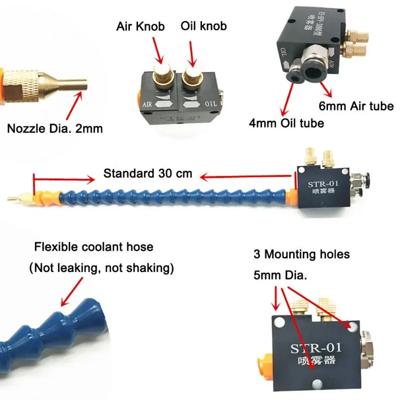 YS BPV-3000 CNC Coolant Hose Machine Tool Sprayer