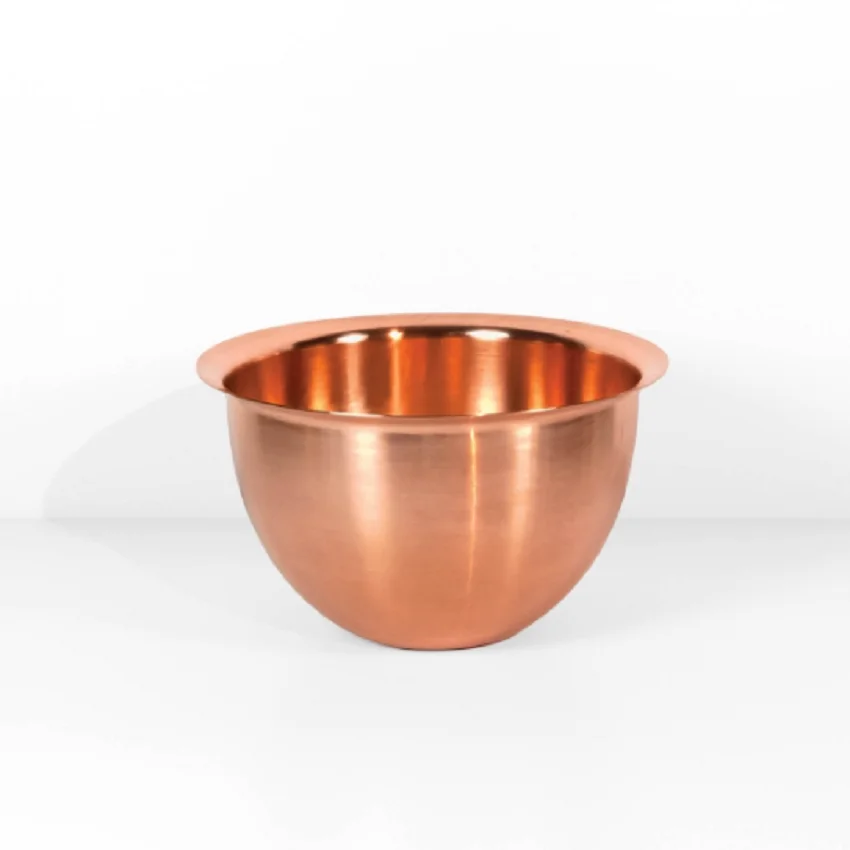 Deep Copper Bowls for Metal Spinning and Fabrication Highly Resistant to Corrosion Useful for Mixing Ingredients