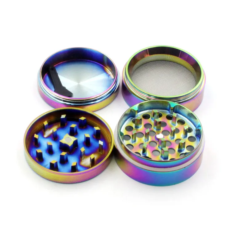 Wholesale  Custom Logo Metal 4 3 Piece Private Label Herb Grinder