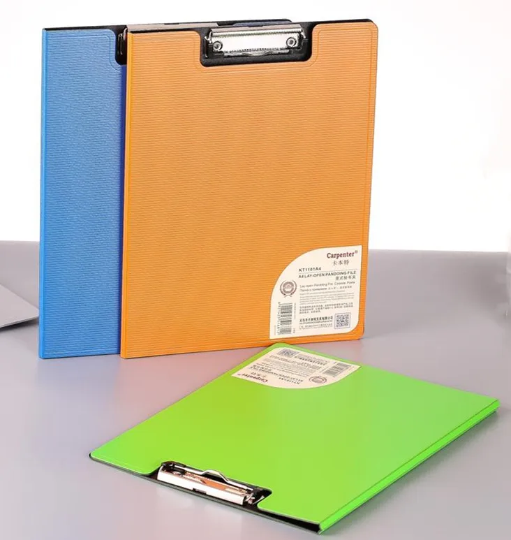 office metal  clip file folder ,plastic clipboard A4 FC size