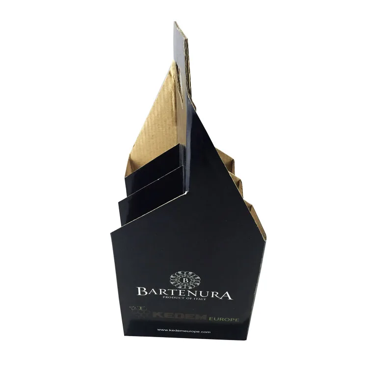 6 pack wine beer corrugated box cardboard bottle carrier