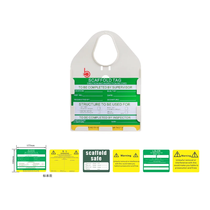 BOZZYS PVC Material Multi-function Scaffolding Lockout Tagout
