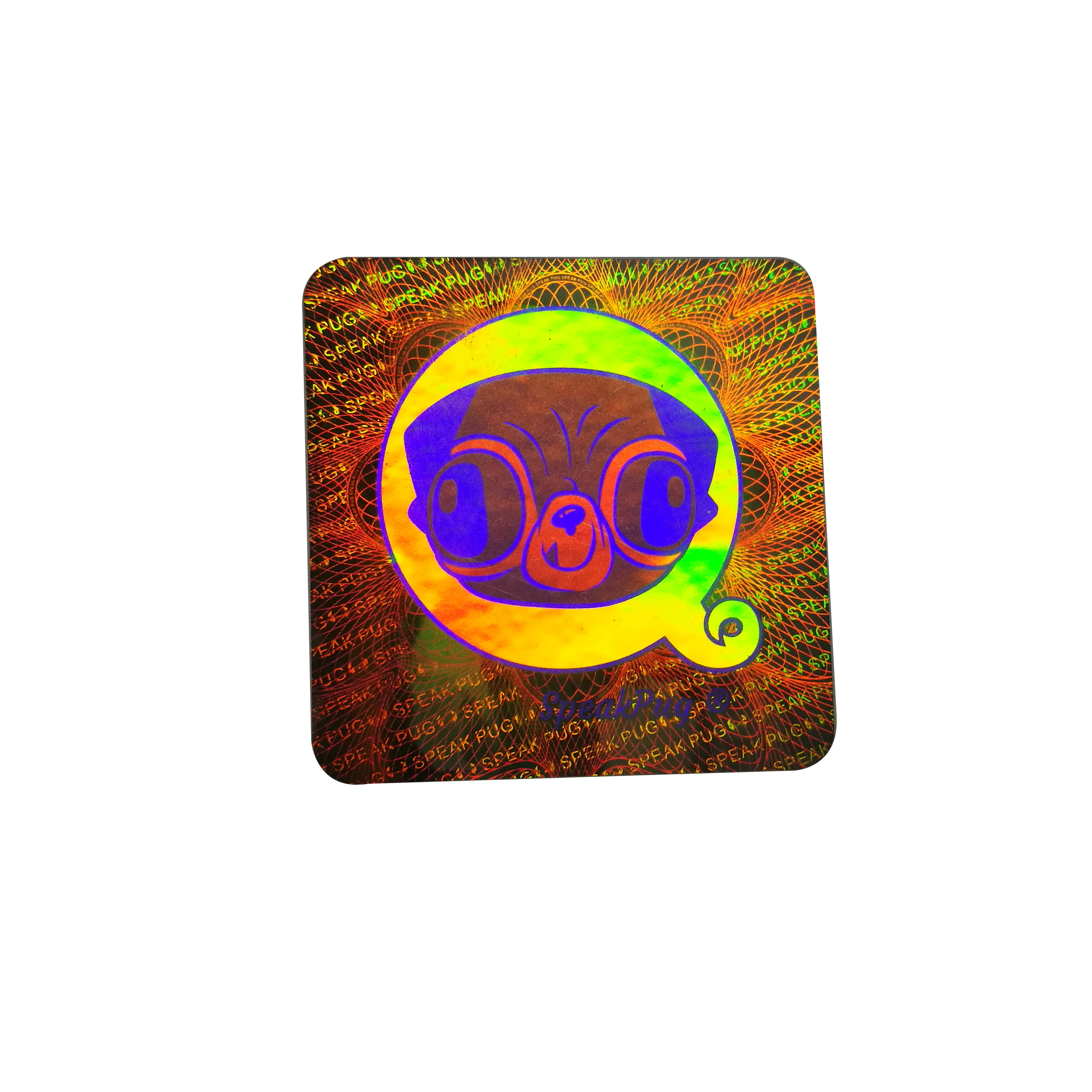 3D hologram anti-counterfeiting metal label/sticker printing