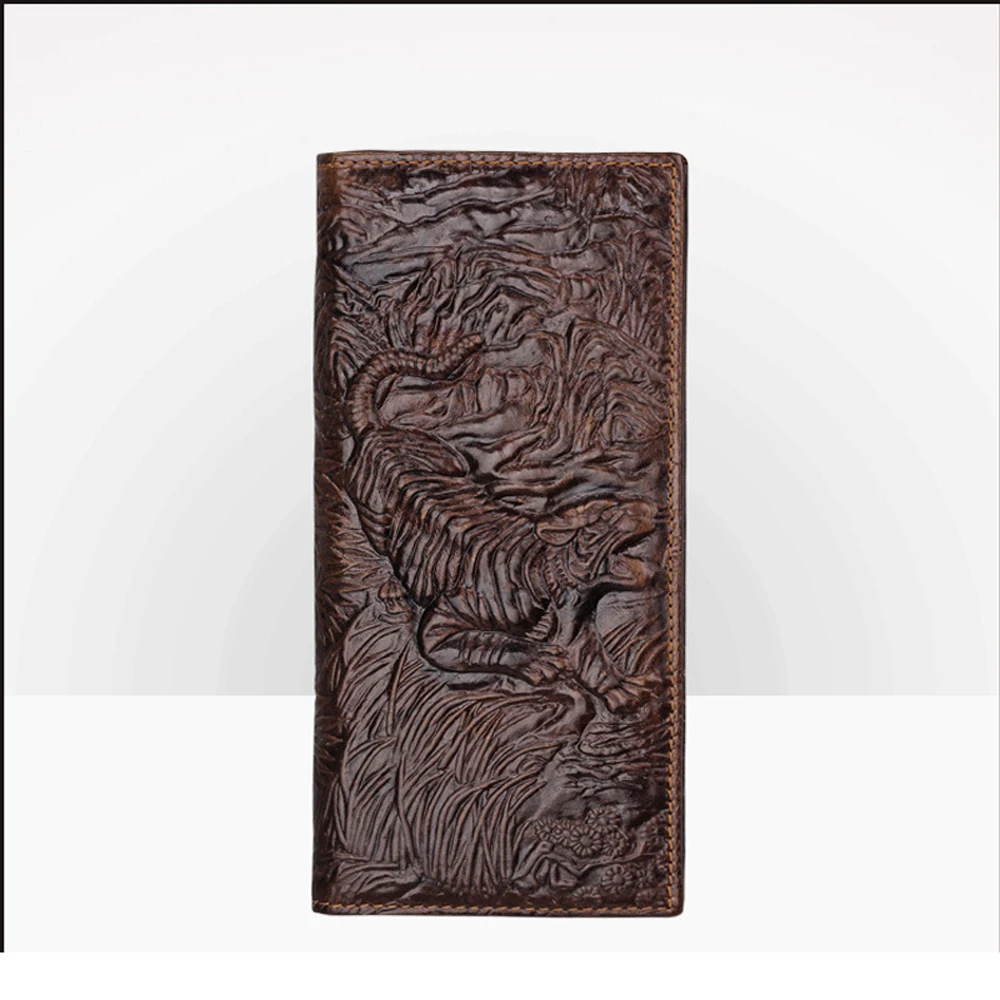 Professional male original genuine top cow leather wallet best selling fashion slim credit card purse for men