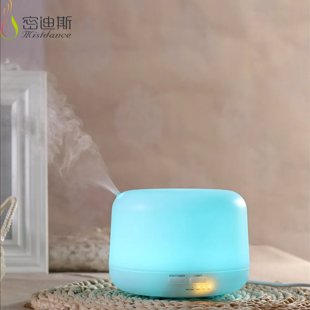 Portable electric ultrasonic mini air cooler humidifier led light essential oil diffuser 300 ml