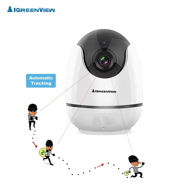 1920*1080P automatically track video baby monitor with built-in WIFI support 10m Night Vision