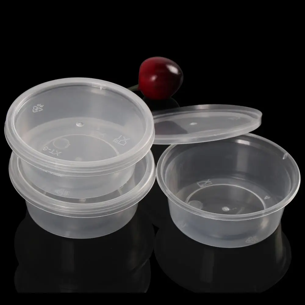 2 oz sauce container small plastic cups with lids