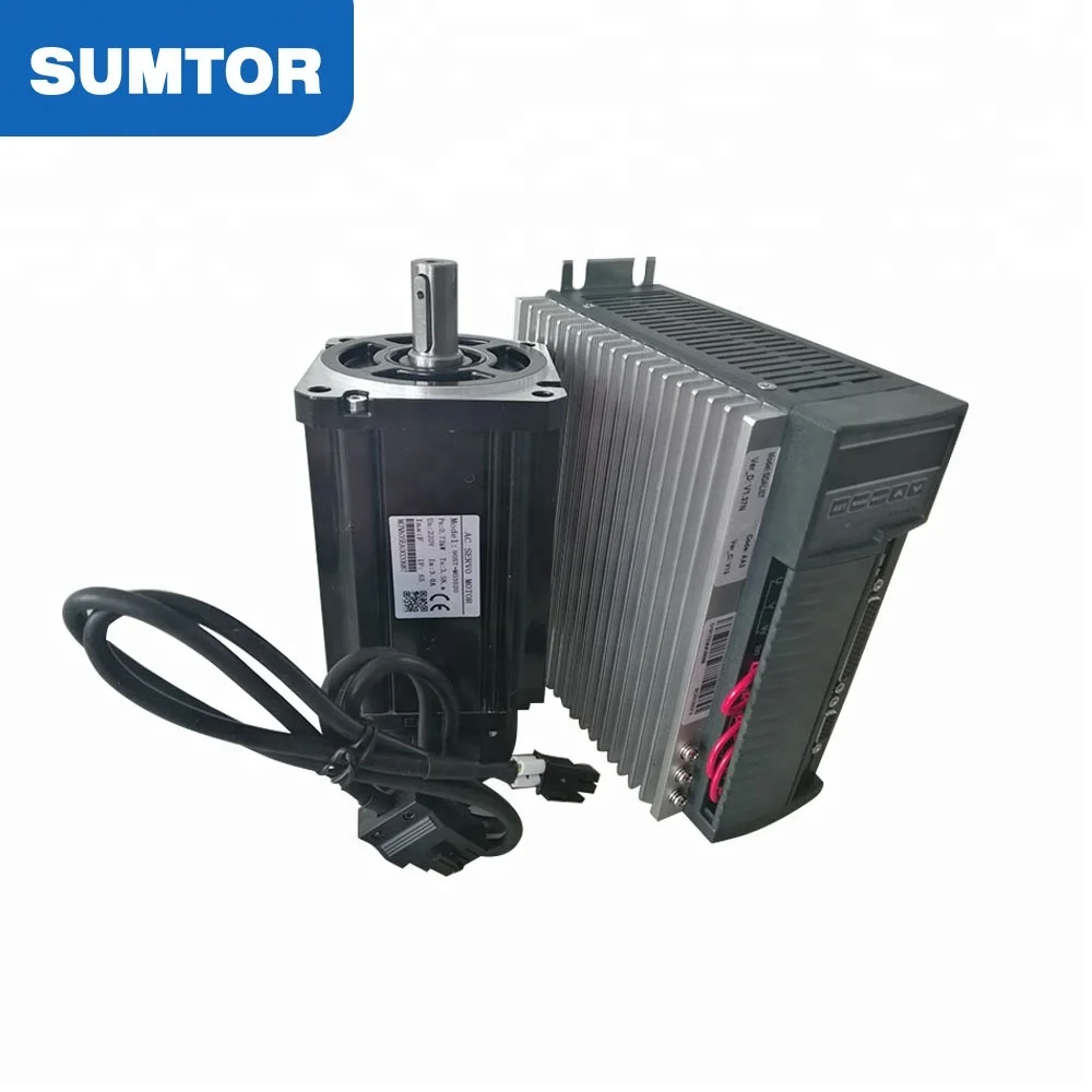 220 вольт 80 с 220 в rohs трехфазный переменный ток однофазный двигатель с сервоприводом 750 Вт 0,4 кВт 400 Вт 3000 об / мин с д