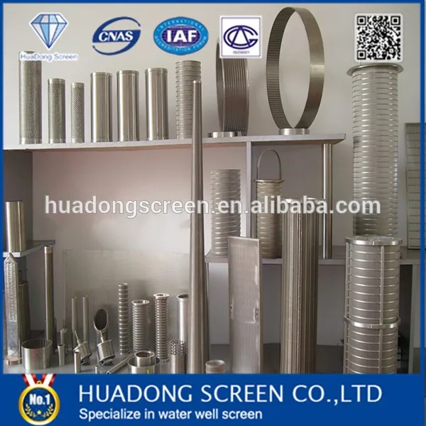 Stainless Steel Wedge Wire  Wrapped Screen /V-shaped wire wound screen