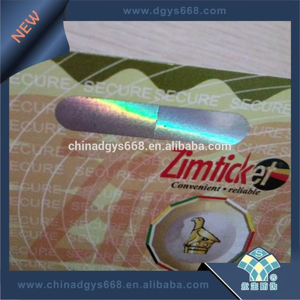 General security mark of barcode stickers cheap price Anti-counterfeiting stickers