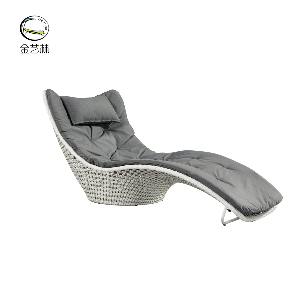Шезлонг для отеля, Пляжная уличная мебель, шезлонг из ротанга общего назначения