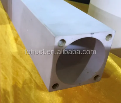 Long length 95%  99% 99.8% alumina zirconia square tube
