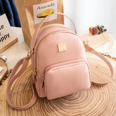 9F043 fashionable smart womens vintage backpack leather outdoor bag backpacks for girls