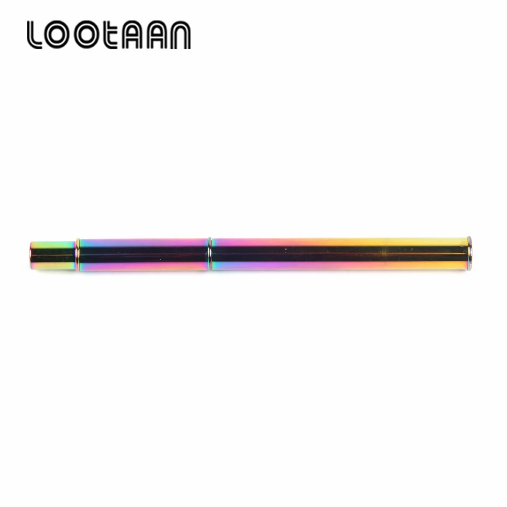 
LOOTAAN 2021 New Design Holo Acrylic Nail Art Brush Flat Brochas 100% Pure Kolinsky Color Nail Brushes Set With Rainbow Box 