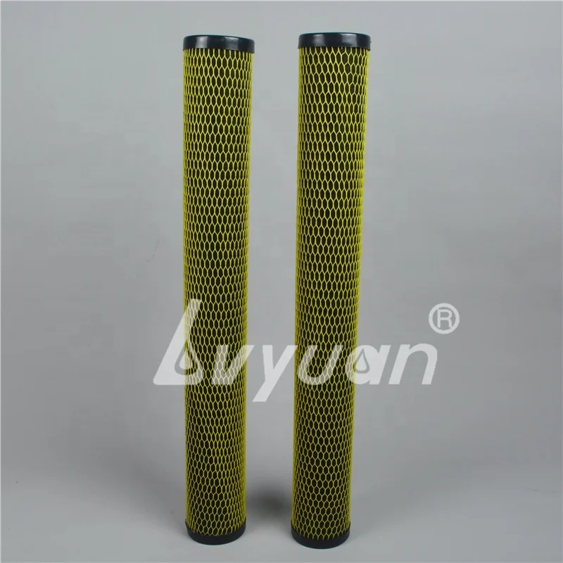 10 20 inch Slim Jumbo ACF Activated Carbon Fiber Cartridge for Water Purifier Filtration
