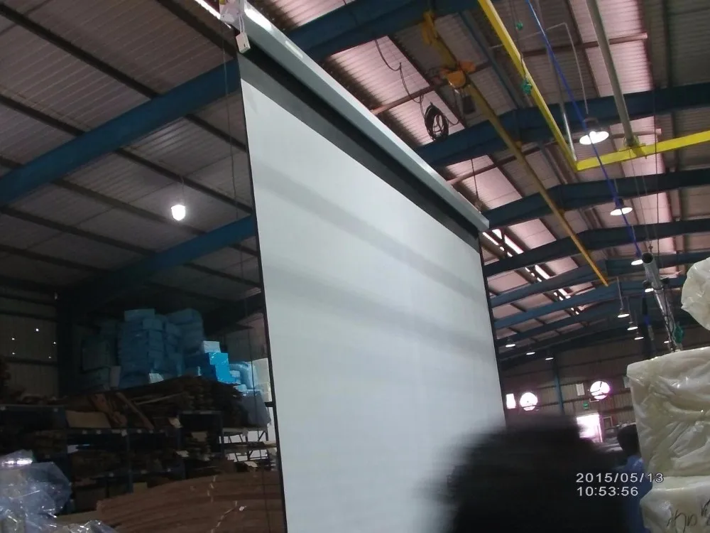 Big size 200inch tubular motor matte white high gain  Motorized projection screen