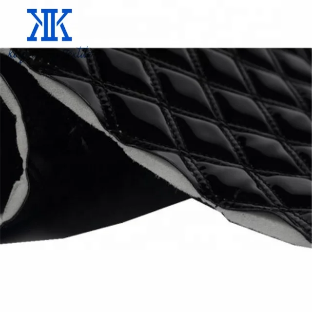 sponge foam wadding laminated quilted vinyl upholstery fabric