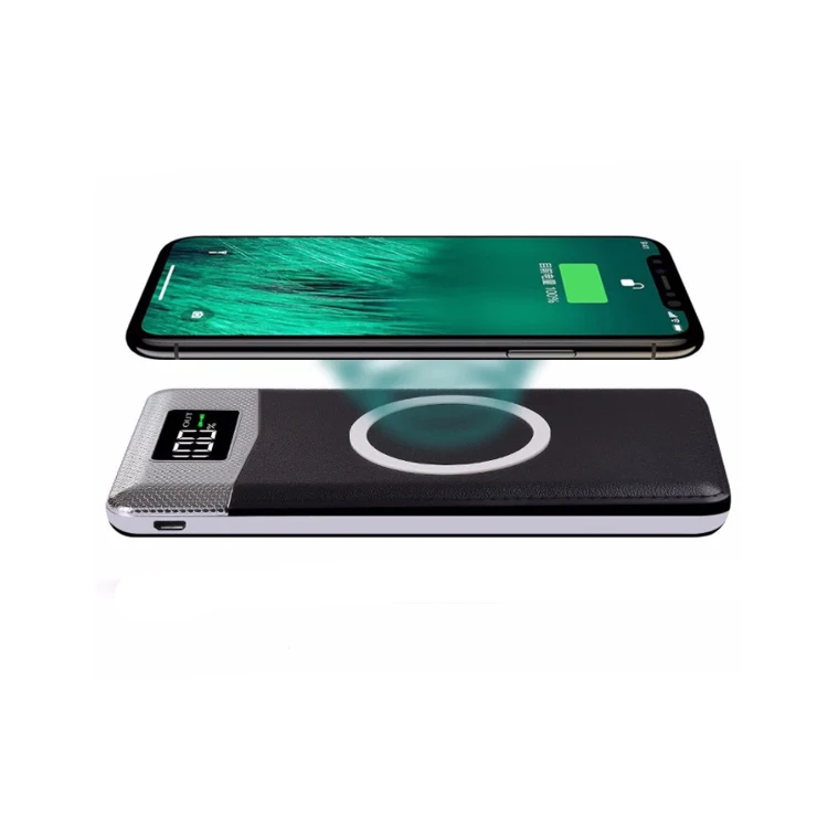 Мобильный Быстрая зарядка Dual USB Power Bank 10000 мАч портативный внешний аккумулятор светодио дный светодиодным цифровым дисплеем