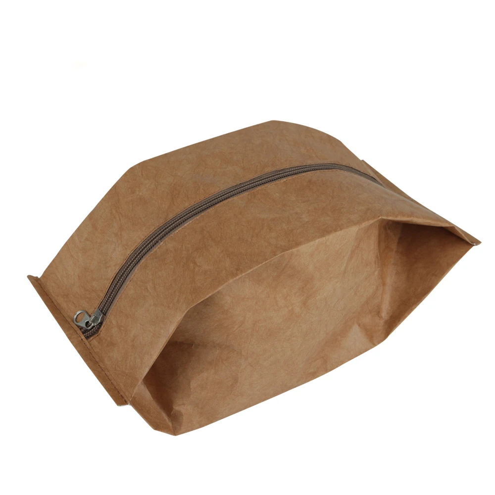 custom logo large capacity dupont paper travel shoe storage box with zipper waterproof kraft tyvek paper shoe bag