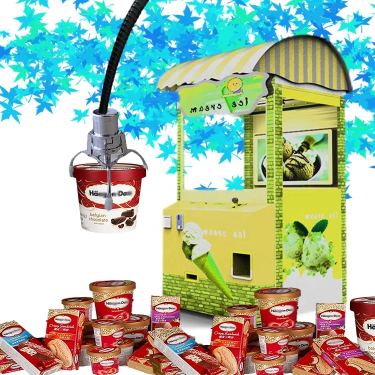 Supplier Selling Mini ice cream vending machine fruit wall mounted reverse ice cream vehicles for sale