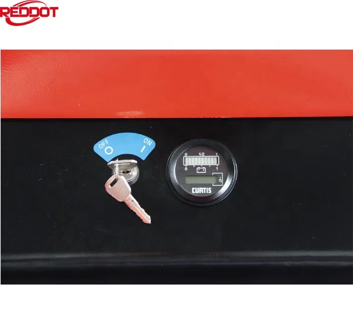 Reddot rider type rubber wheel good gradeability electric mover tow tractor with LED light