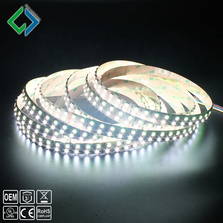 U L listed 5 colors RGB CW WW cinema led strip, high cri Ra95 RGB CCT led strip