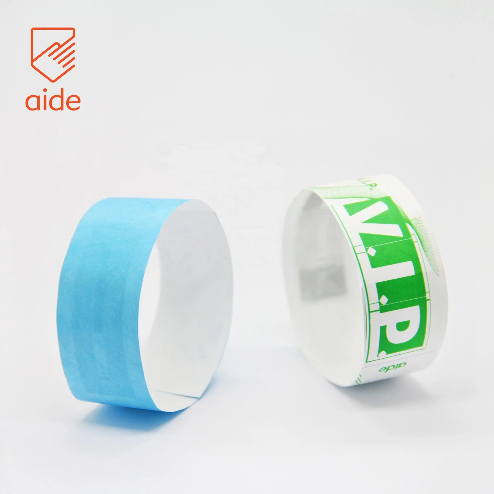 Gift 2023Water Resistant tyvek Printing Label QR Code Bracelet Disposable Paper RFID NFC Festival Wristband With logo