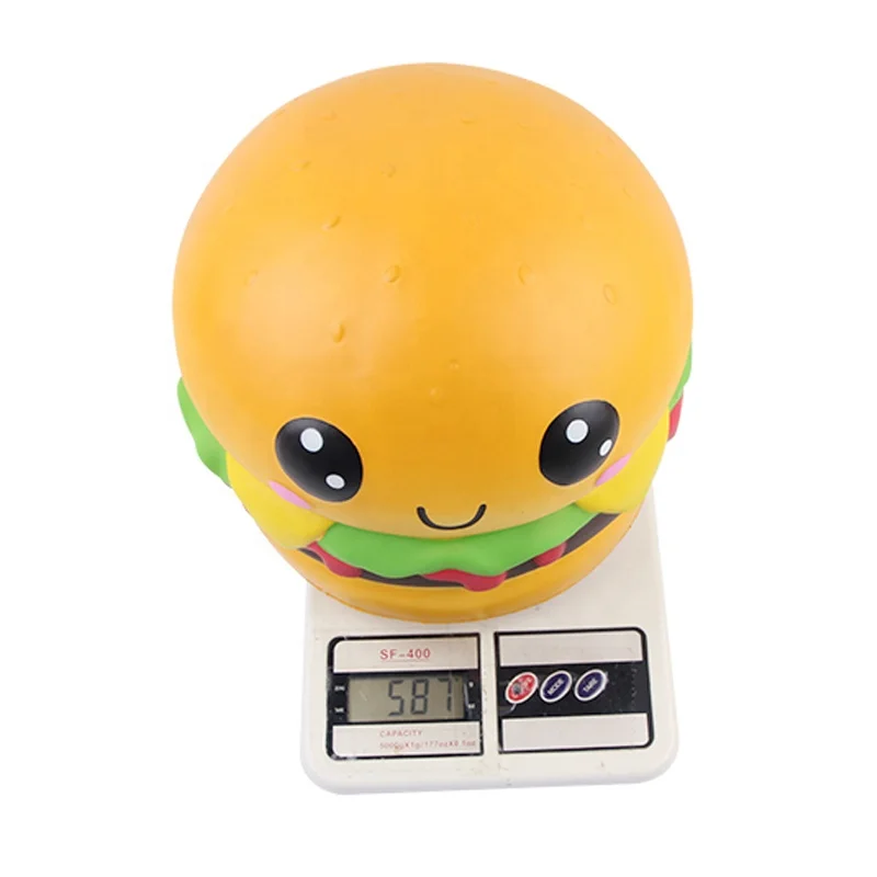 Manufacturer 22cm Jumbo Squishy Kawaii Hamburger Soft Slow Rebound Squishy Food Stress Relief Toy Giant