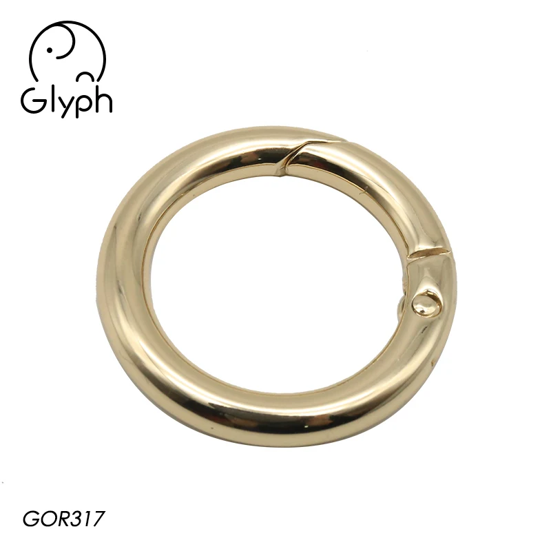 Wholesale bag 1 inch metal O ring clip ring, spring ring, snap ring for bag accessories