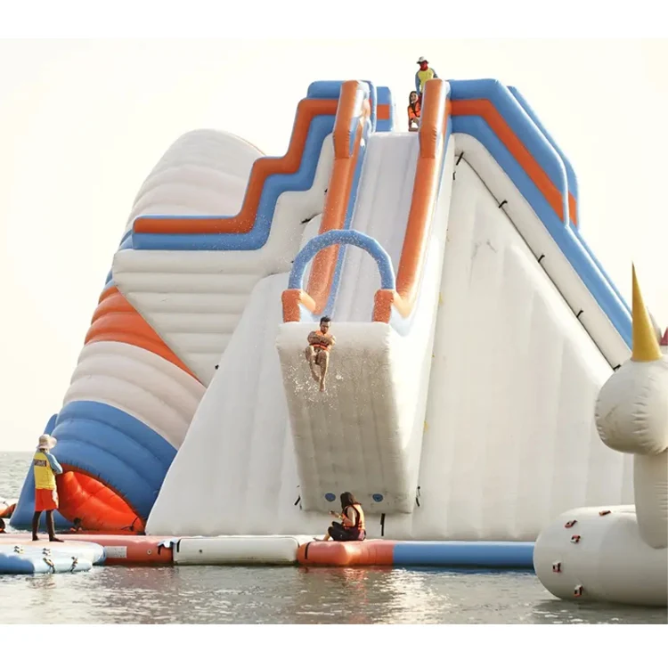 Надувной плавающий остров, надувной плавающий аквапарк, парк аттракционов, надувной водный плавающий остров