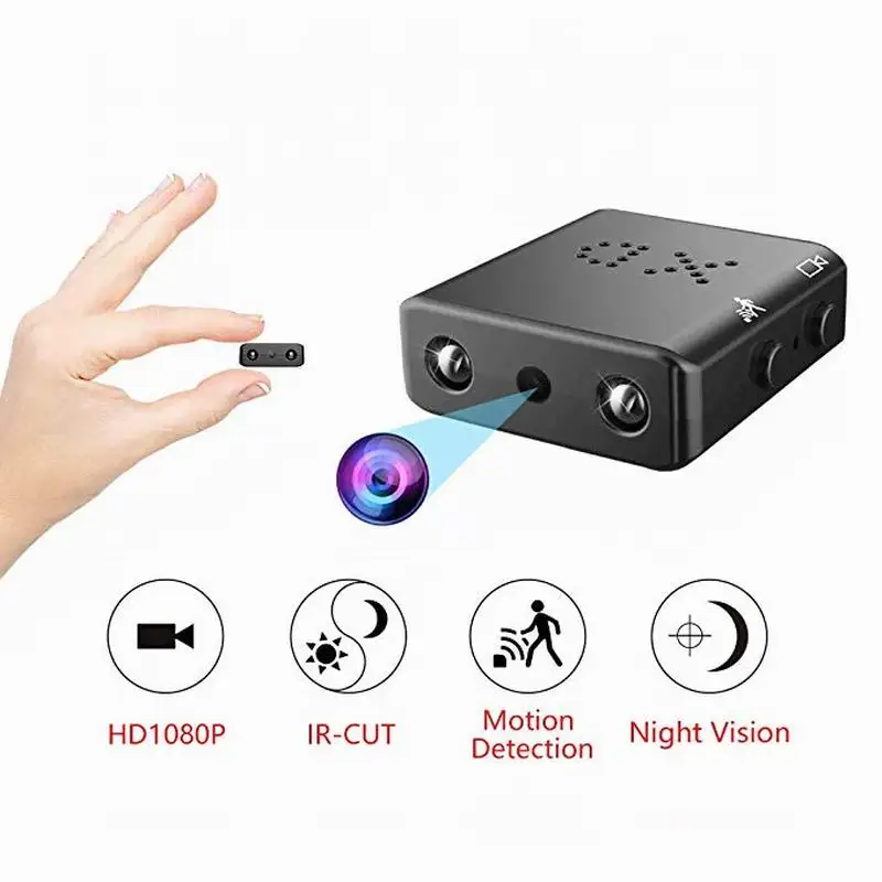 XD mini DV ip camera hd 1080P HD night vision ir cut motion detection mini spy hidden camera