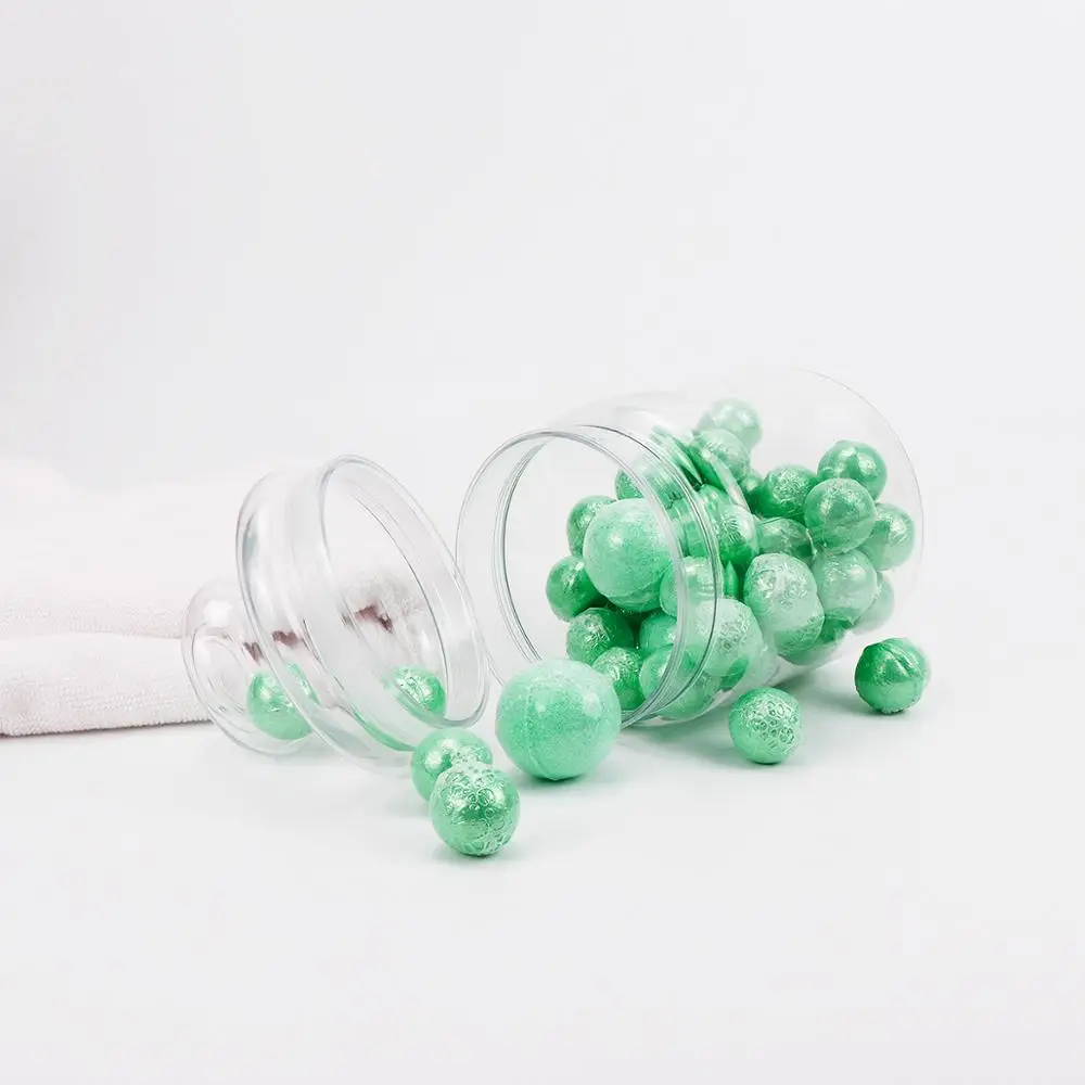 Bottle Canned Empty 750ml Cookie Honey Clear Round Containers With Mushroom Cap Storage Use Plastic Food Pet Jar