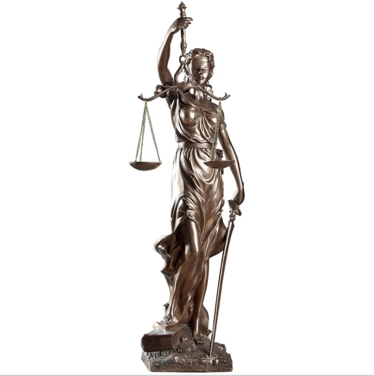 Европейская ретро скульптура справедливая богиня как украшение для дома гостиной