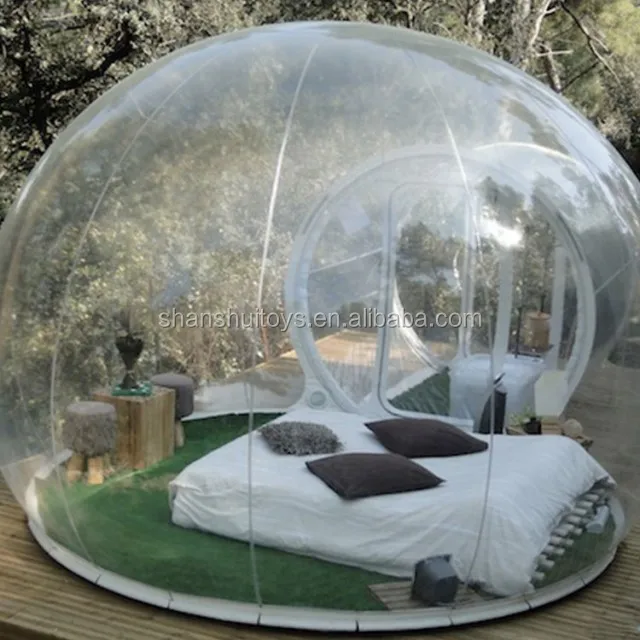 2024 newest outdoor camping inflatable bubble tent, clear inflatable dome tent for sale