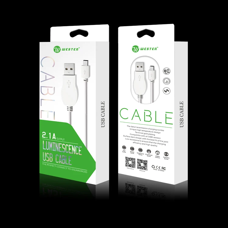 
2018 new fashion flash cable TPE material 8 pin 2.4A LED luminous light up fast data sync glow charger cable 