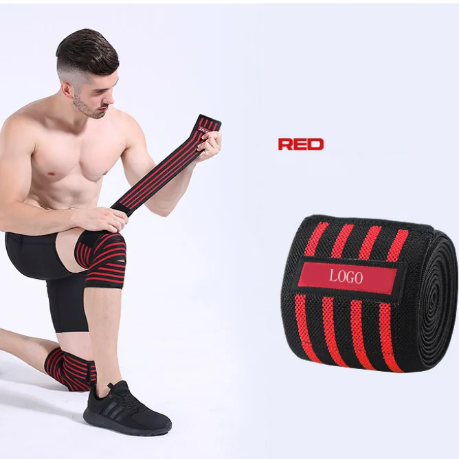 Эластичные Наколенники для спортзала, мужские бандажные ремни для тяжелой атлетики, защитные накладки