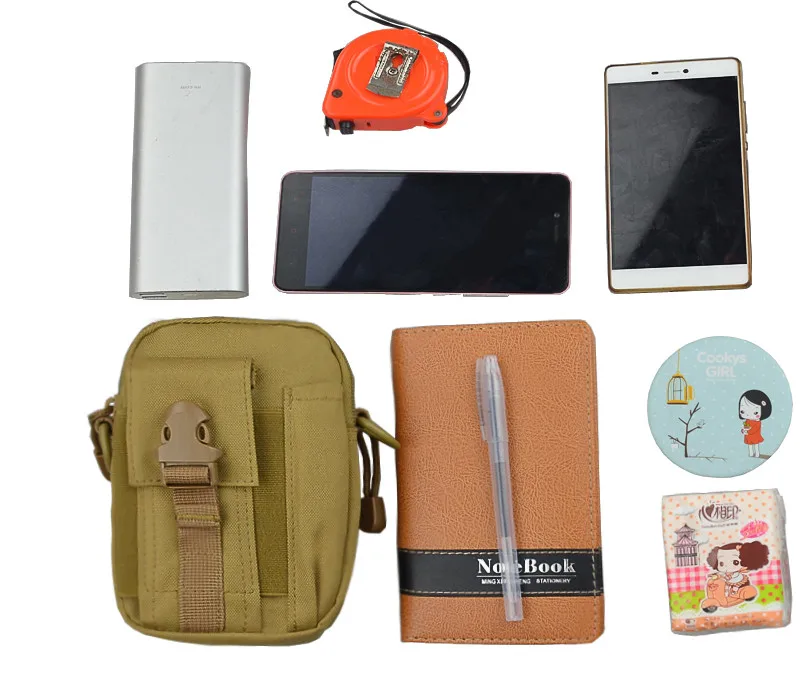 Wholesale Tactical Molle EDC Pouch bag Compact Multipurpose Utility Gadget Belt Waist Bag with Cell Phone Holster Holder