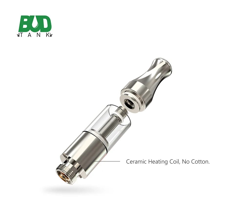 
2019 No cotton No glue 510thread atomizer wholesale dual ceramic coil suitable for different viscosity of oil empty cartridge 