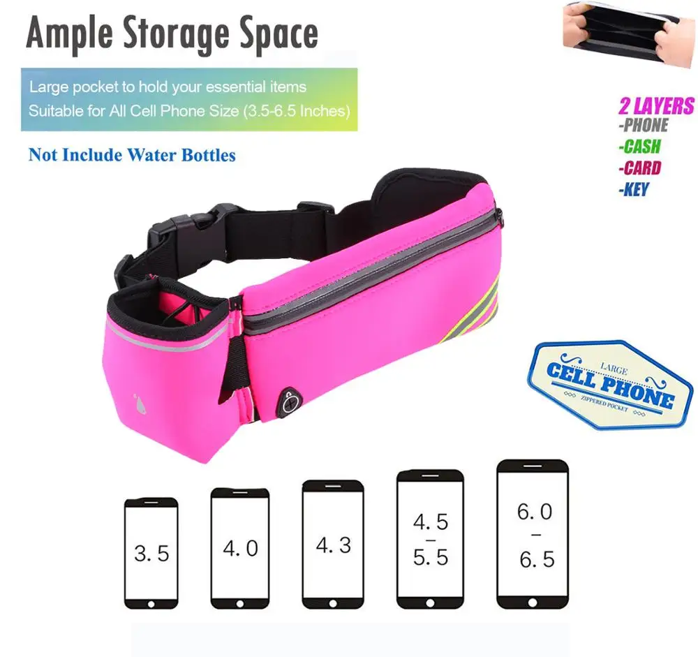 Free Shipping Absorb Sweats pack Cottons Fabric Single kettle Fanny Pack Sport pouch