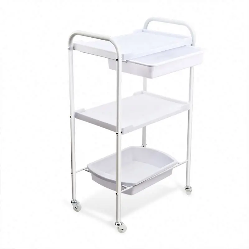 2019 hot sale professional portable salon cart trolley on wheels
