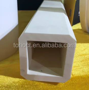 Long length 95%  99% 99.8% alumina zirconia square tube