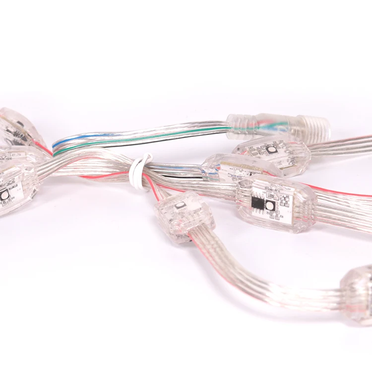 CE ROHS custom waterproof full color ws2811 white 3d 15mm pixel addressable led ball light string