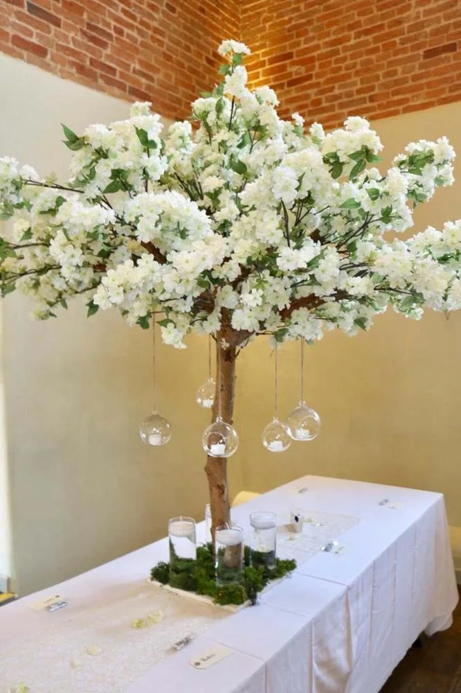 Artificial Wholesale Wedding Table Centerpieces Small Wooden Cherry Blossom Tree