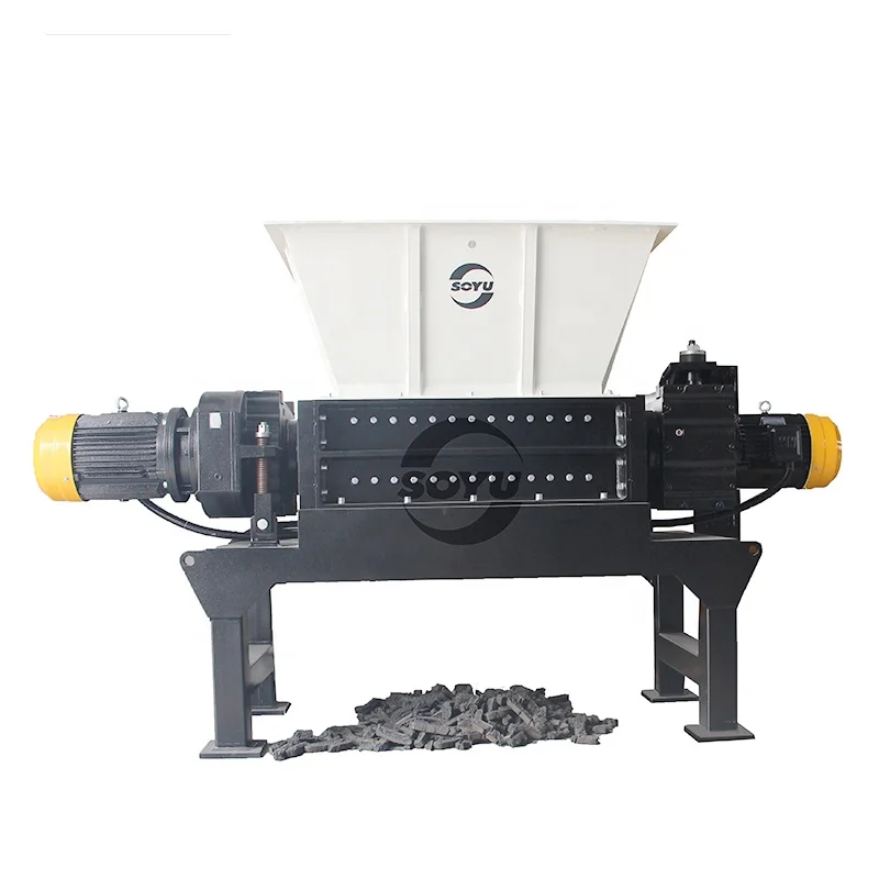 Double Shaft Shredder For Metal/Tire/Barrel/Glass/Waste